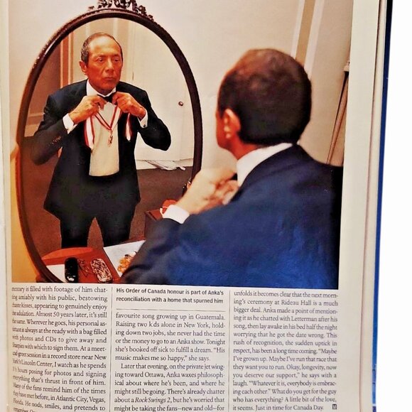 Macleans Magazine Paul Anka 8 Page Article Photos July 1 2005 Canada Day Double - Picture 4 of 9